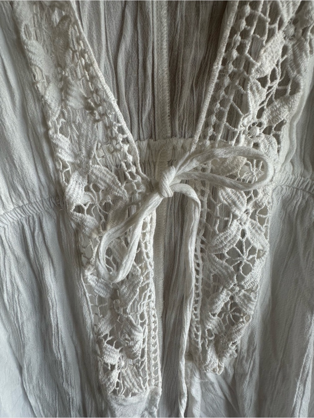 Maurices White Lace Trim Swim Coverup - Picture 2 of 5